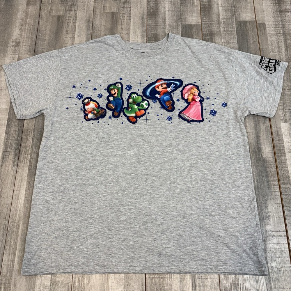 Super Mario Galaxy Movie/T-Shirt/Mario & Luigi & Friends Shirt Oversized Large